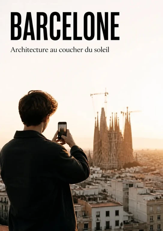 que faire a barcelone avec un ado : la Sagrada Família en visite photo avec un adolescent