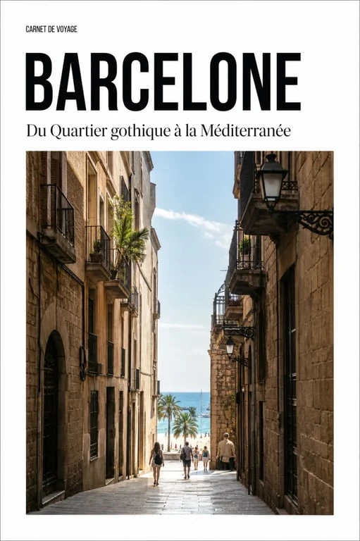 Visiter Barcelone en 2 jours : ruelles du Quartier gothique et front de mer de la Barceloneta
