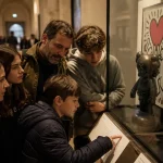 musee barcelone : famille au Moco Museum, art moderne
