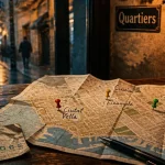 Quartiers Barcelone : carte des districts Ciutat Vella, Eixample, Gràcia, Poblenou