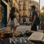 Que faire a Gràcia Barcelone : tapas dans une rue piétonne, vermut et façades modernistes
