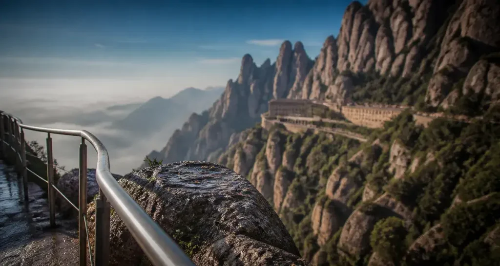 Visiter Montserrat depuis Barcelone : monastère au sommet sur rochers