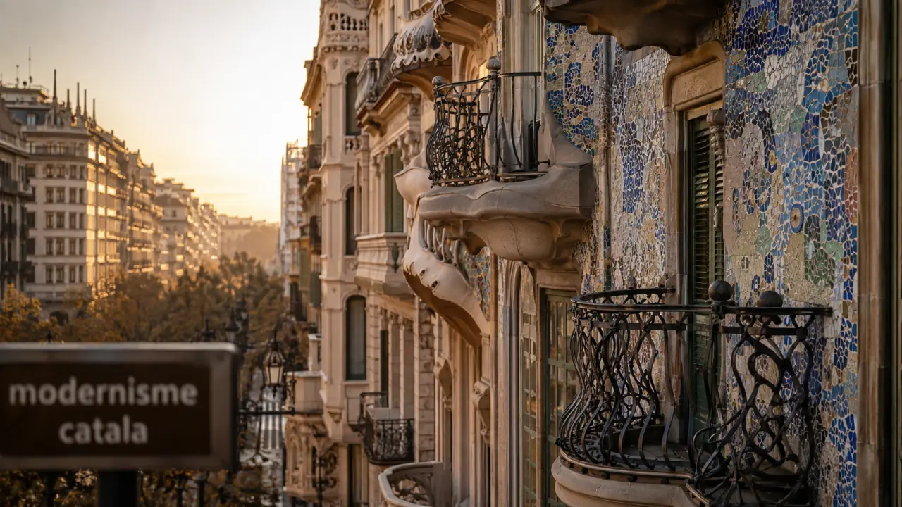 Art deco barcelone sur Passeig de Gràcia : modernisme catalan
