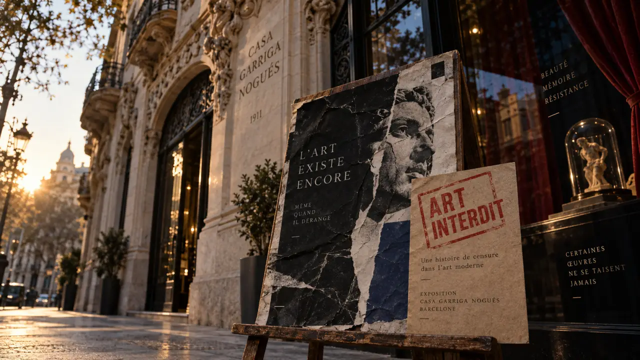 Exposition art interdit barcelone : musée fermé, affiches et collection en circulation