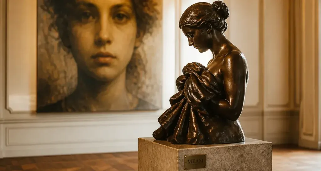 Musee europeen art moderne barcelone MEAM : sculpture bronze et peinture figurative