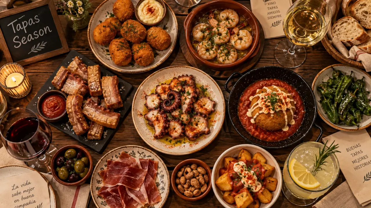 tapas season barcelone : table de tapas à l’Eixample