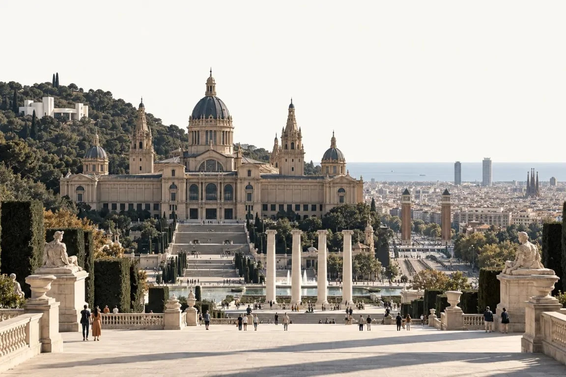 Musées de Barcelone à Montjuïc avec le MNAC et la Fondation Joan-Miró